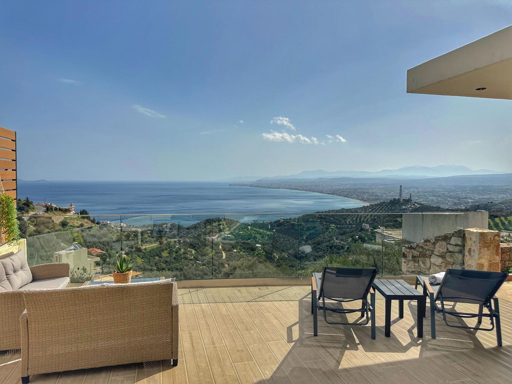Villa Balcony, Cozy Villa With Amazing View Rodhiá Extérieur photo