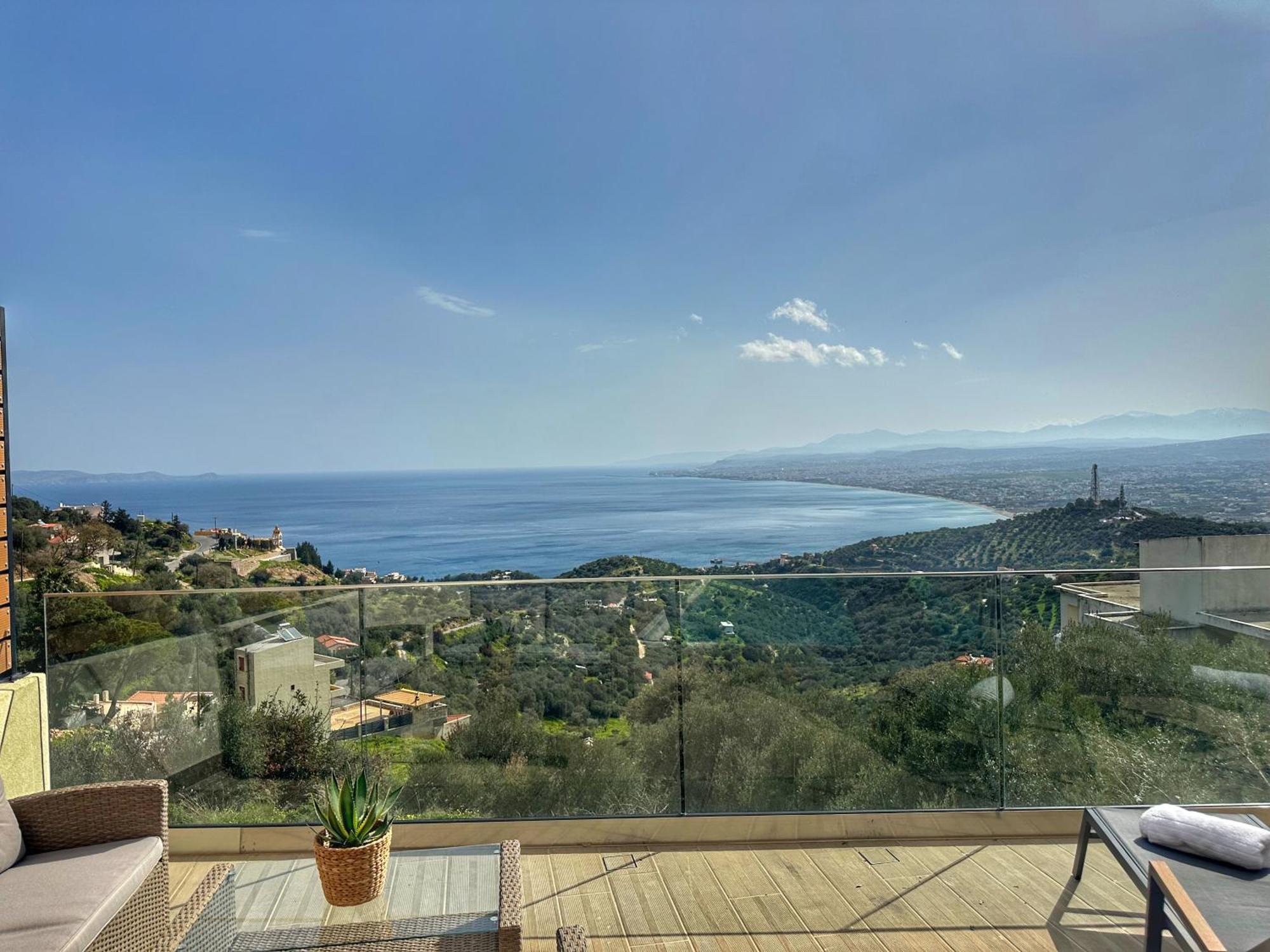 Villa Balcony, Cozy Villa With Amazing View Rodhiá Extérieur photo