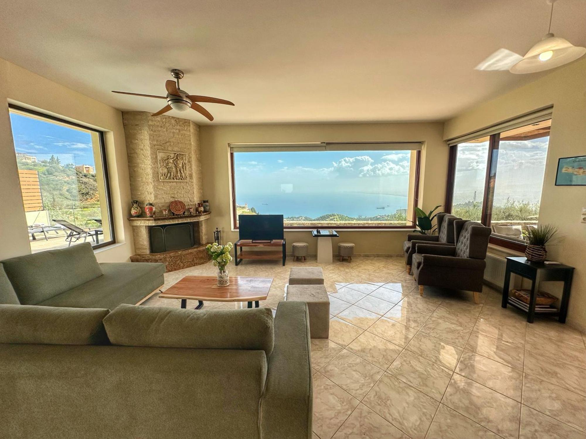 Villa Balcony, Cozy Villa With Amazing View Rodhiá Extérieur photo