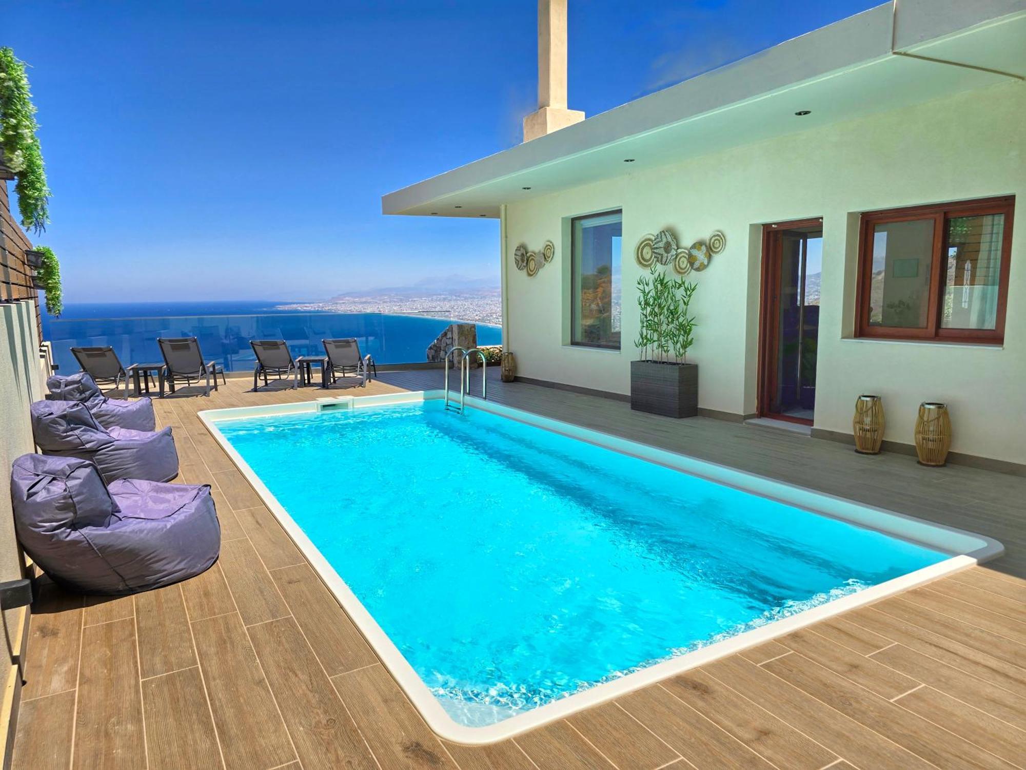 Villa Balcony, Cozy Villa With Amazing View Rodhiá Extérieur photo