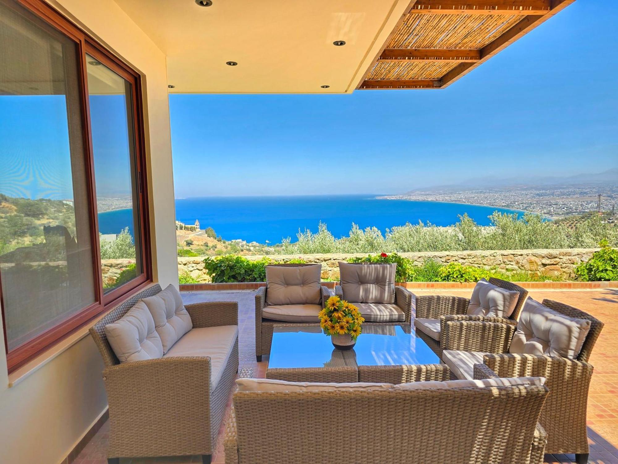 Villa Balcony, Cozy Villa With Amazing View Rodhiá Extérieur photo