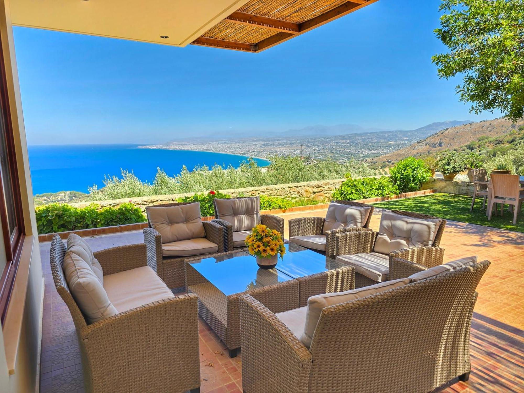 Villa Balcony, Cozy Villa With Amazing View Rodhiá Extérieur photo